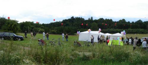 Auf der Aktion auf der Wiese im Kasselbachtal